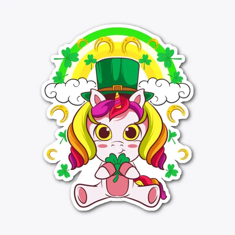 Irish Unicorn Leprechaun St Patricks Day